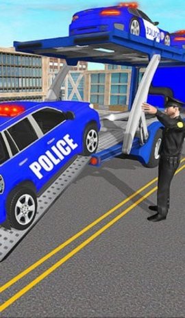 警察运输卡车3D